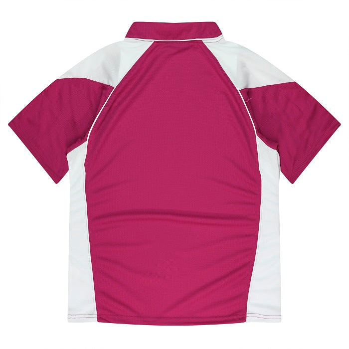 Aussie Pacific N2301 Premier Ladies Polo Pink/White