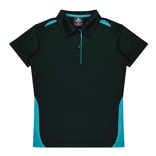 Aussie Pacific N2305 Paterson Ladies Polo Pacific White/Navy