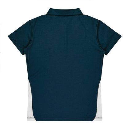 Aussie Pacific N2305 Paterson Ladies Polo Pacific White/Navy