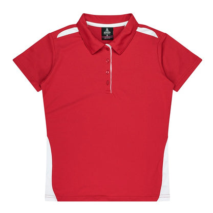 Aussie Pacific N2305 Paterson Ladies Polo Pacific Red/White