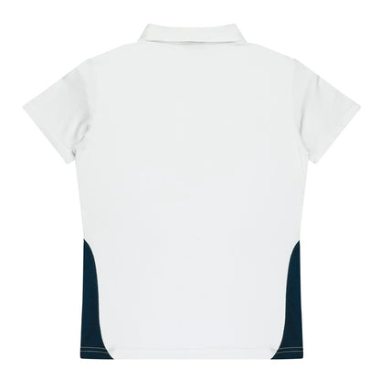 Aussie Pacific N2305 Paterson Ladies Polo Pacific White/Navy