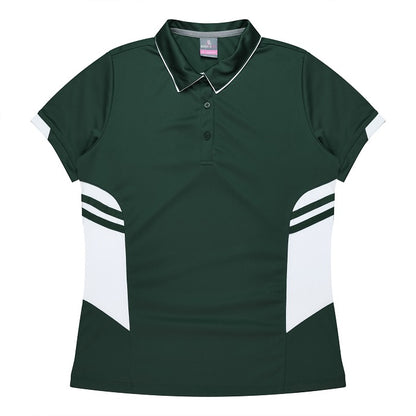 Aussie Pacific N2311 Tasman Ladies Polo Bottle/White