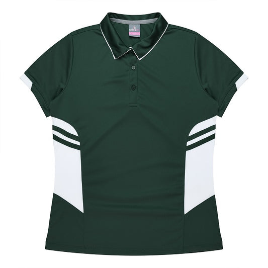 Aussie Pacific N2311 Tasman Ladies Polo Bottle/White