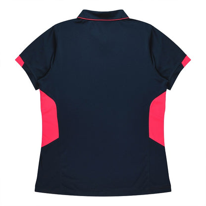 Aussie Pacific N2311 Tasman Ladies Polo Navy/Neon Pink