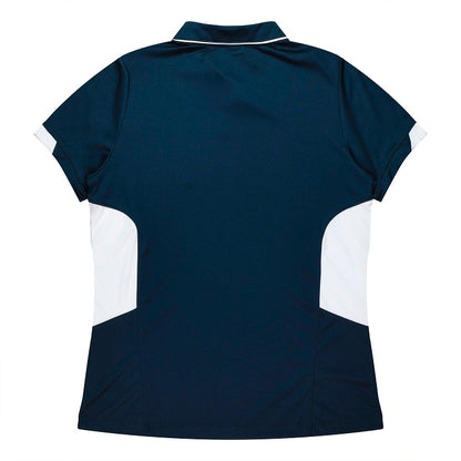 Aussie Pacific N2311 Tasman Ladies Polo Navy/White