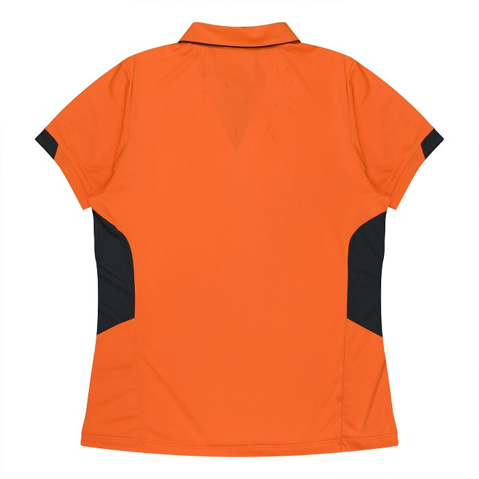 Aussie Pacific N2311 Tasman Ladies Polo Neon Orange/Slate