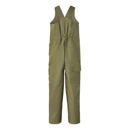 Workcraft WCK501 Kids Midweight Roughall Cotton Drill with Elastic Straps - Khaki colour - Back
