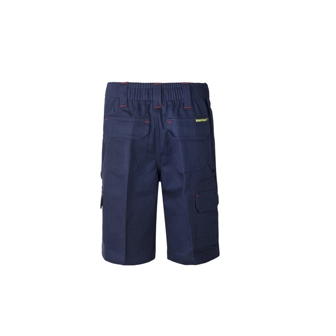 Workcraft WPK502 Kids Midweight Cargo Cotton Drill Shorts