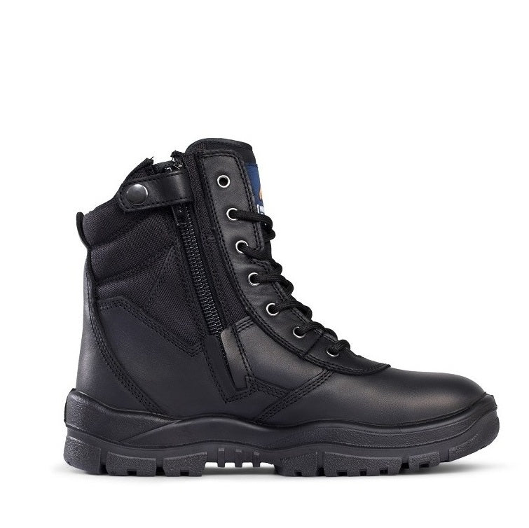 Mongrel 251020 Black High Leg ZipSider Safety Boot