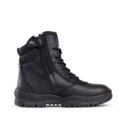 Mongrel 251020 Black High Leg ZipSider Safety Boot