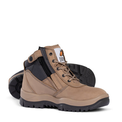 Mongrel 261060 Stone ZipSider Safety Boot