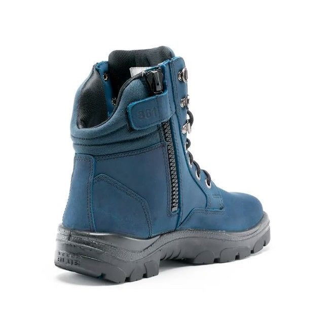Steel Blue 312361 Southern Cross Zip Safety Boots Blue