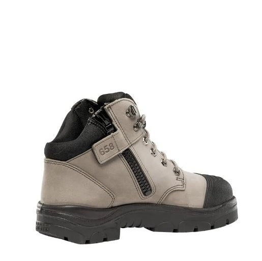 Beige and black hiking boot with G58 branding on a white background
