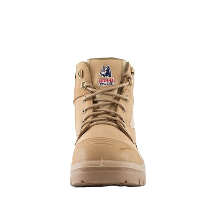 Steel Blue 312658 Parkes Zip Scuff cap toe protection Safety Boots - Men's Steel blue work boots in sand colour