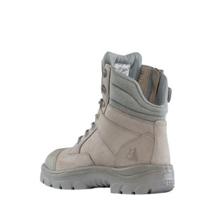Grey boot with gray accents on a white background