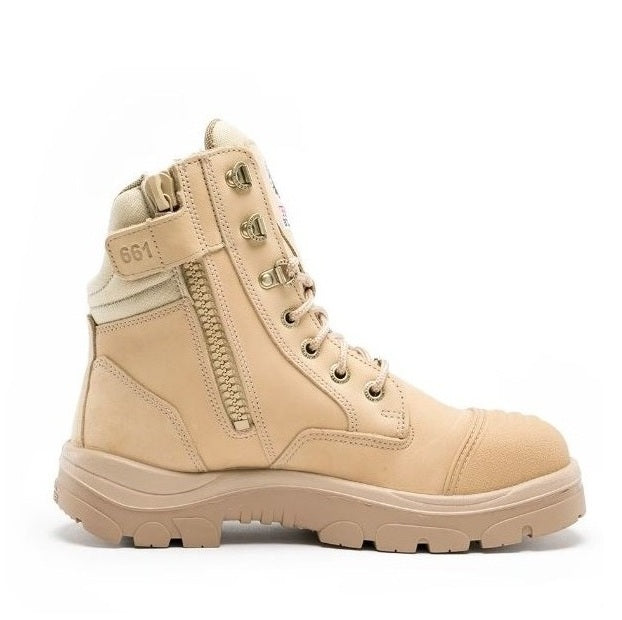 Steel Blue 312661 Southern Cross Zip Safety Boots - Men's popular light coloured steel cap work boots