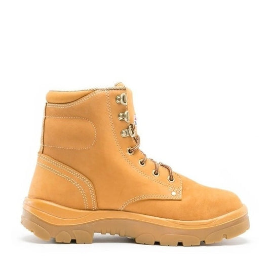 Yellow boot with a white background