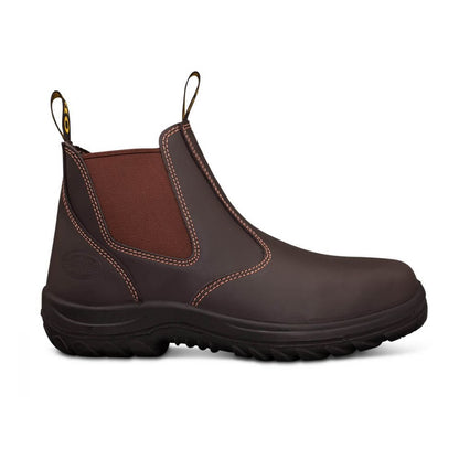 Oliver 34-626 Claret Elastic Sided Safety Boot