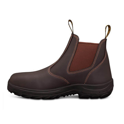 Oliver 34-626 Claret Elastic Sided Safety Boot