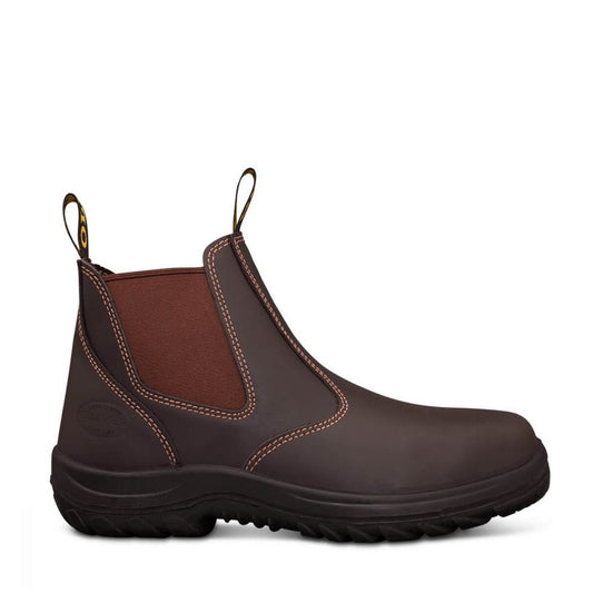 Oliver 34-626 Claret Elastic Sided Safety Boots