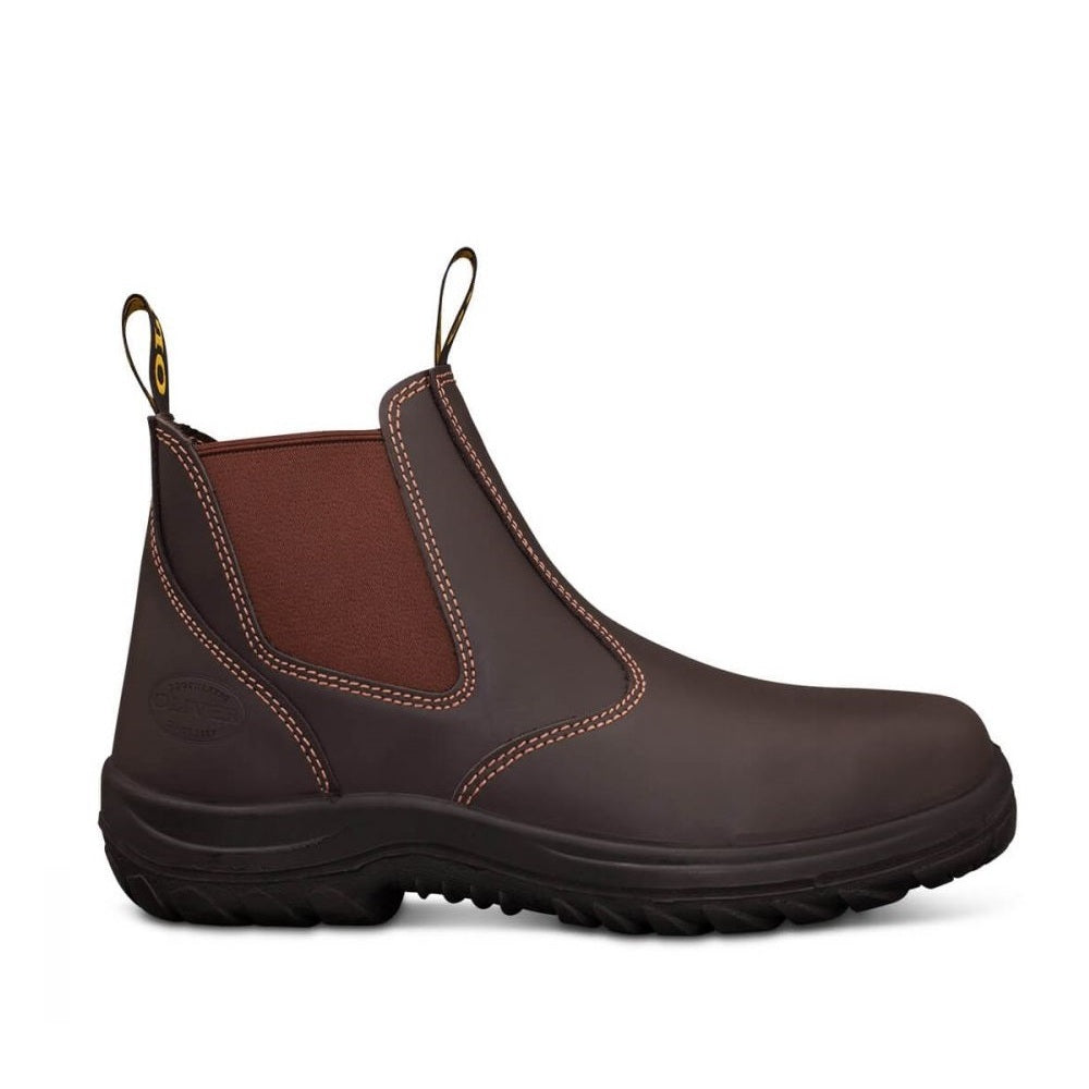 Oliver 34-626 Claret Elastic Sided Safety Boot