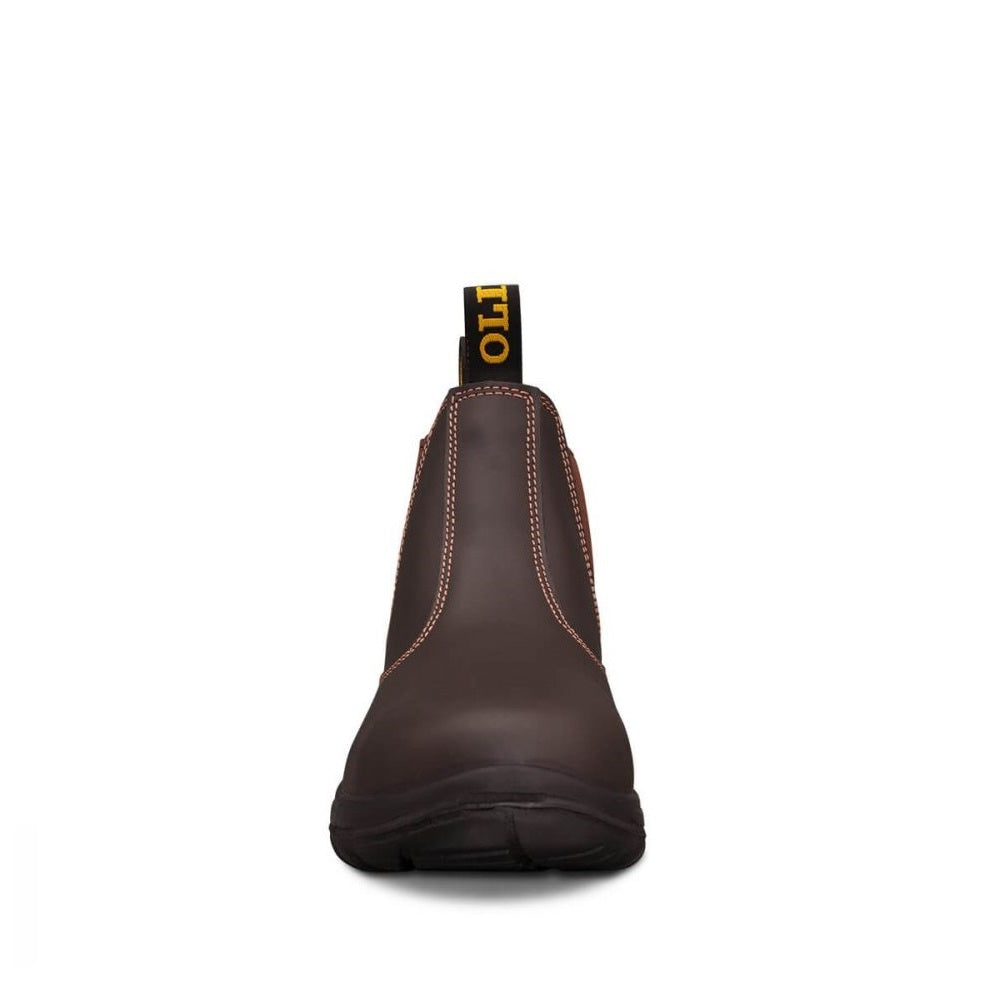Oliver 34-626 Claret Elastic Sided Safety Boot