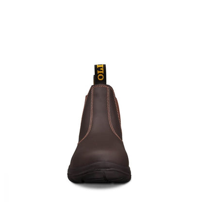 Oliver 34-626 Claret Elastic Sided Safety Boots