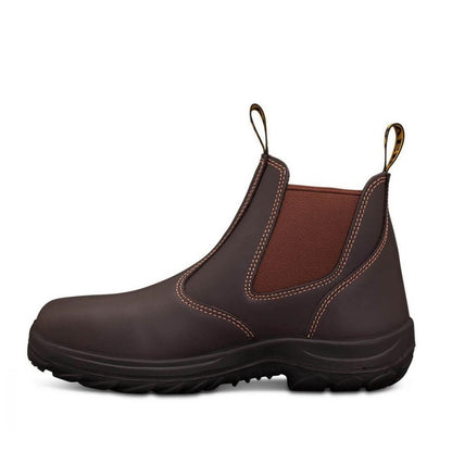 Oliver 34-626 Claret Elastic Sided Safety Boot