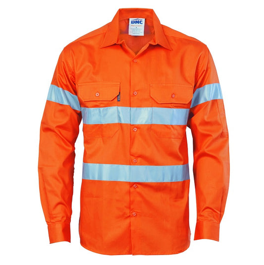 DNC 35354 HiVis Day/Night Drill Shirt - Long Sleeve