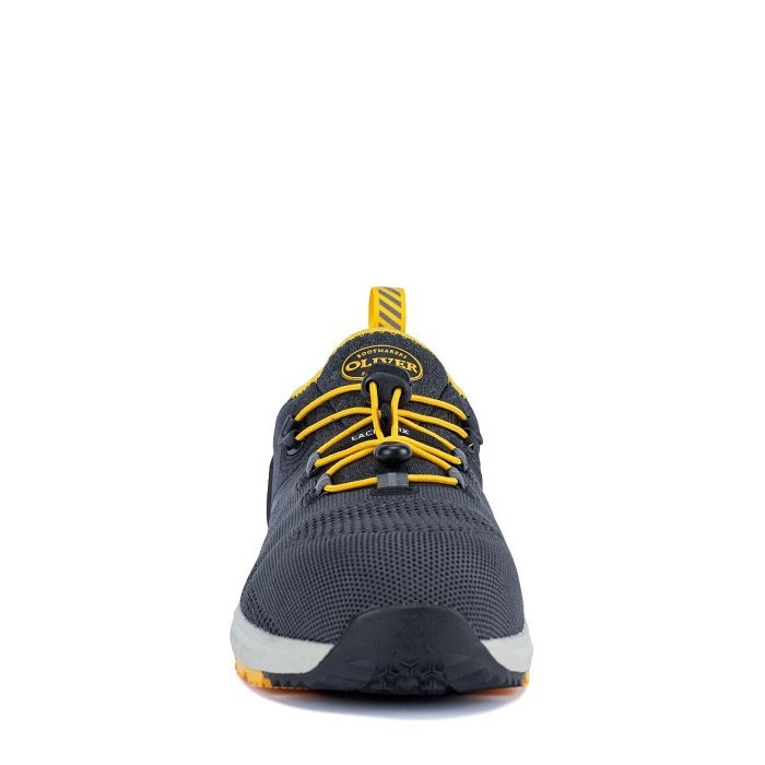 navy yellow airport friendly Oliver 40-800 Flyknit Safety Shoes