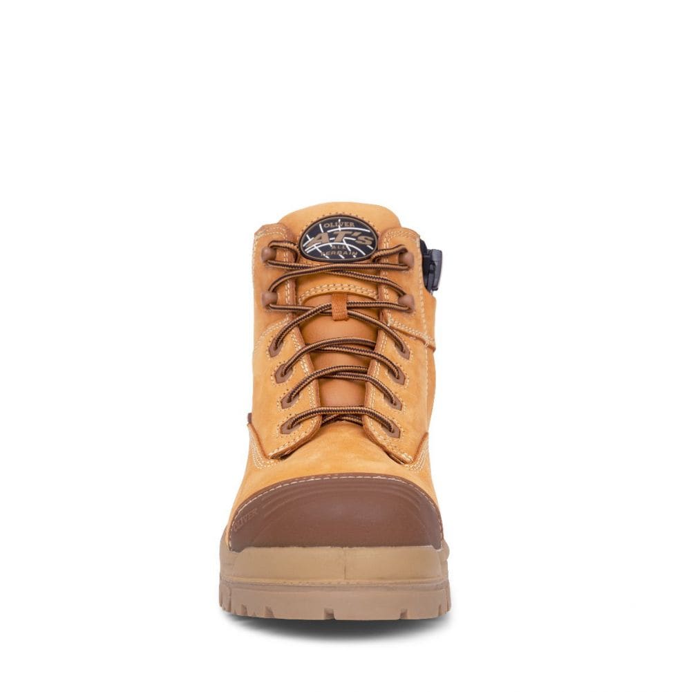 Oliver 45-630Z Wheat 130Mm Zip Side Composite Safety Boot