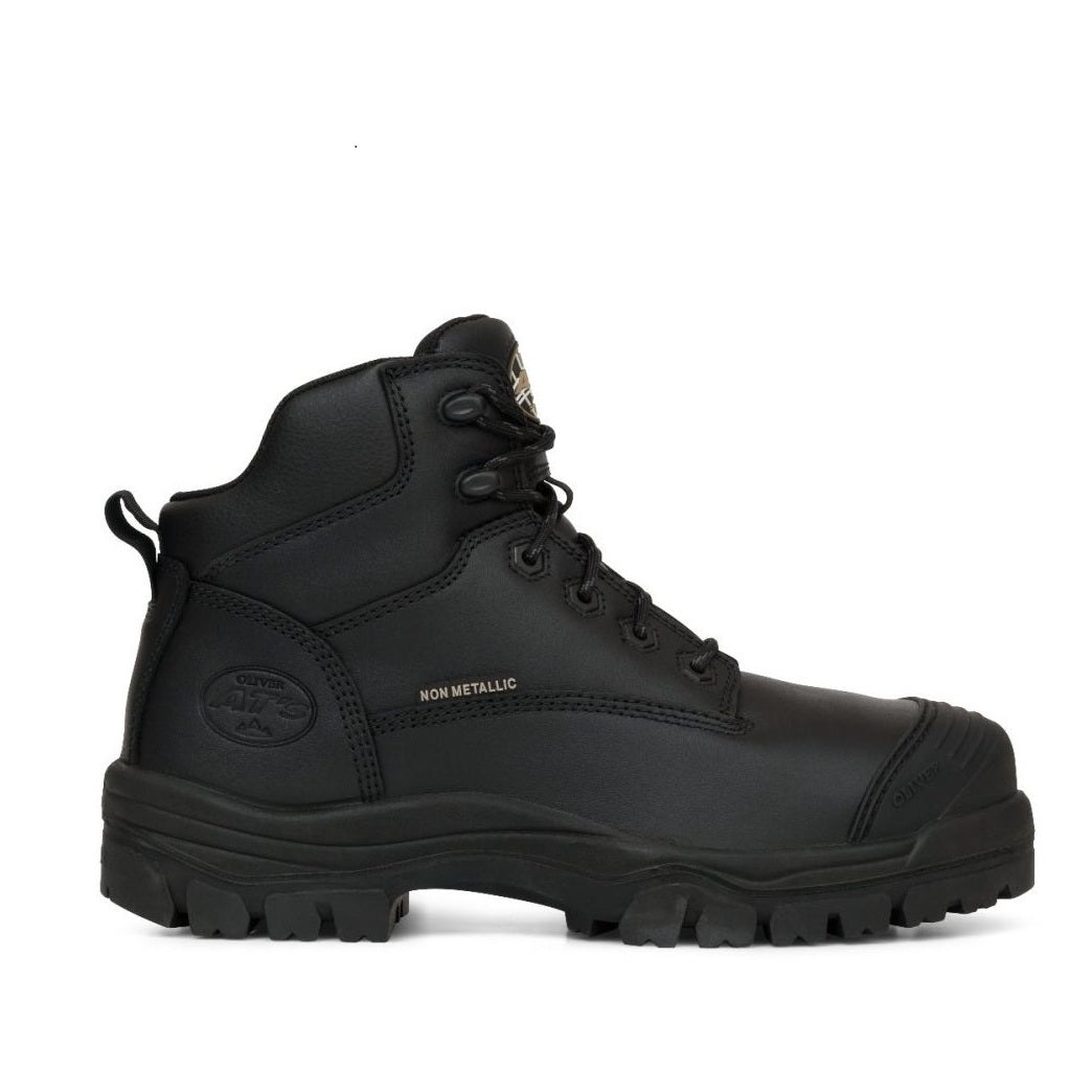Oliver 45-640Z Black 130Mm Zip Side Composite Safety Boot