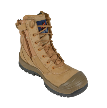 Mongrel 451050 Wheat High Leg ZipSider Safety Boot With Scuff