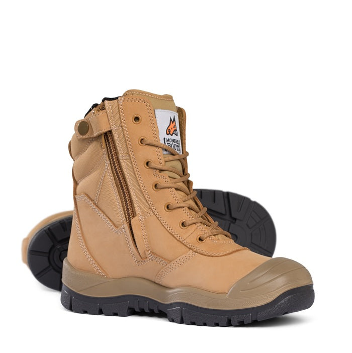 Mongrel 451050 Wheat High Leg ZipSider Safety Boot With Scuff
