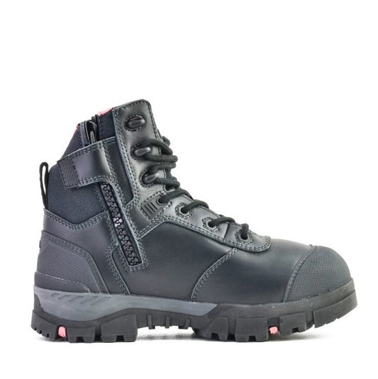 Zip Sided Bata 504-66012 Avenger Ladies Black Composite Safety Boot