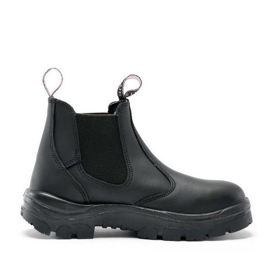 Black steel toe Steel Blue 512701 Hobart Ladies Slip On Safety Boots