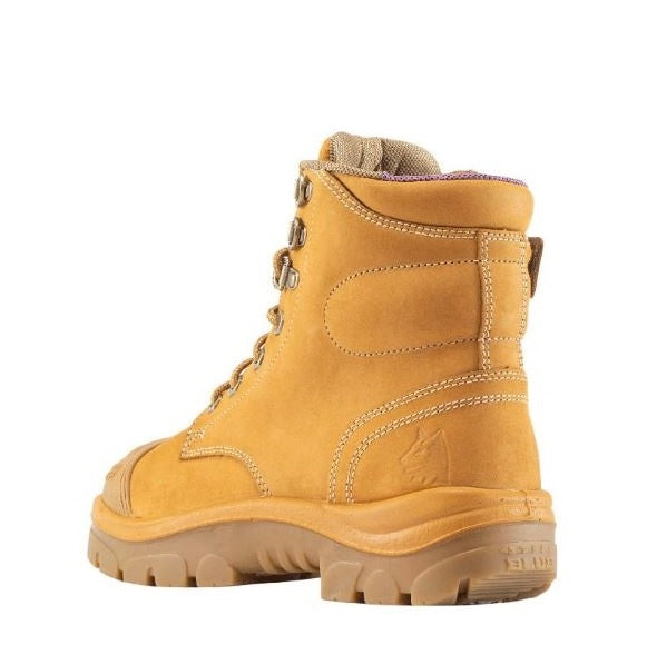 Yellow boot with a white background