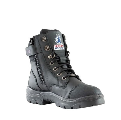 Steel Blue 512719 Ladies Southern Cross Zipper with scuff cap - ladies black steel blue safety boots