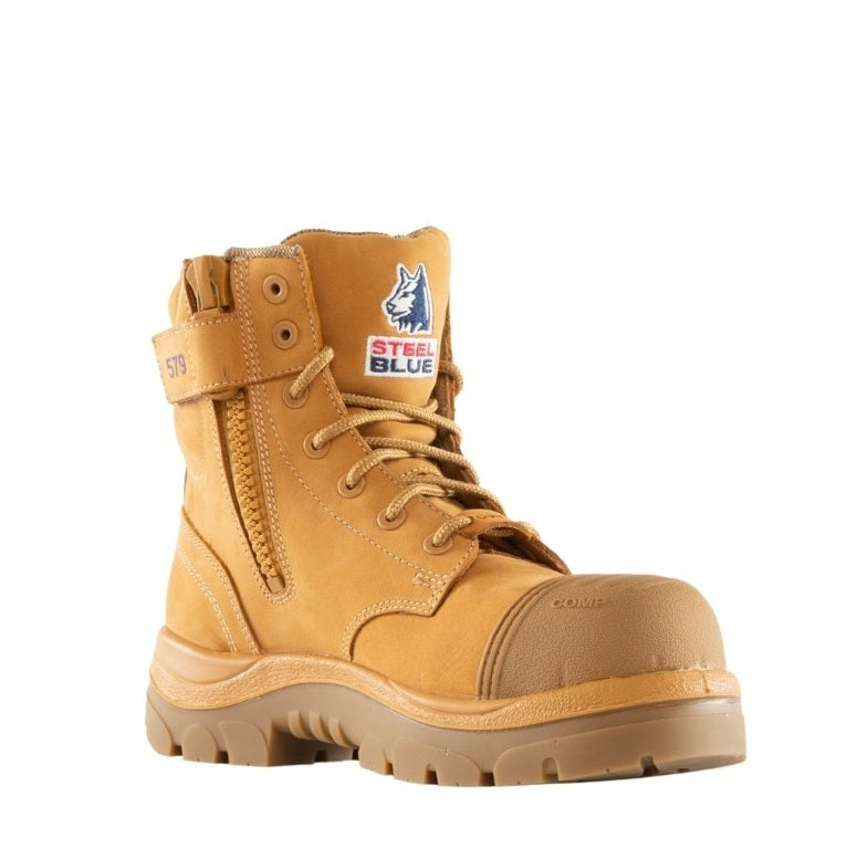 Steel Blue 518579 Argyle Zip up Ladies Scuff Cap with Composite Safety toe - Women's safety boots