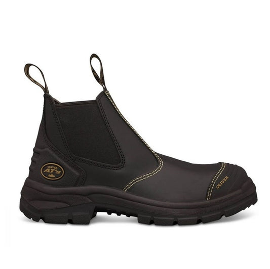 Oliver 55-320 Black Elastic Sided Safety Boot