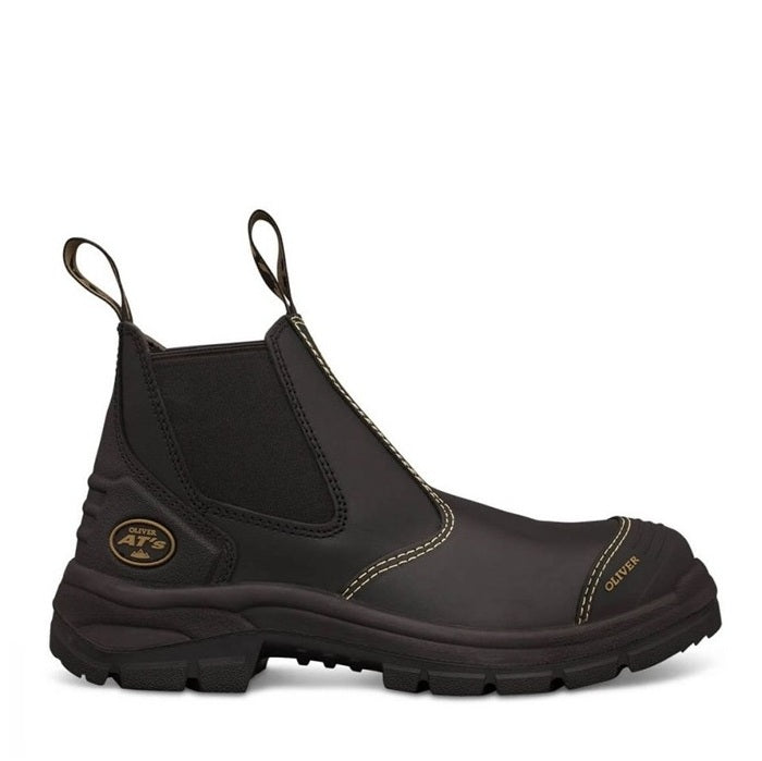 Oliver 55-320 Black Elastic Sided Safety Boot
