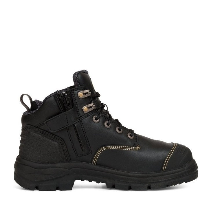 Oliver 55-340Z Black130mm Zip Side Safety Boots