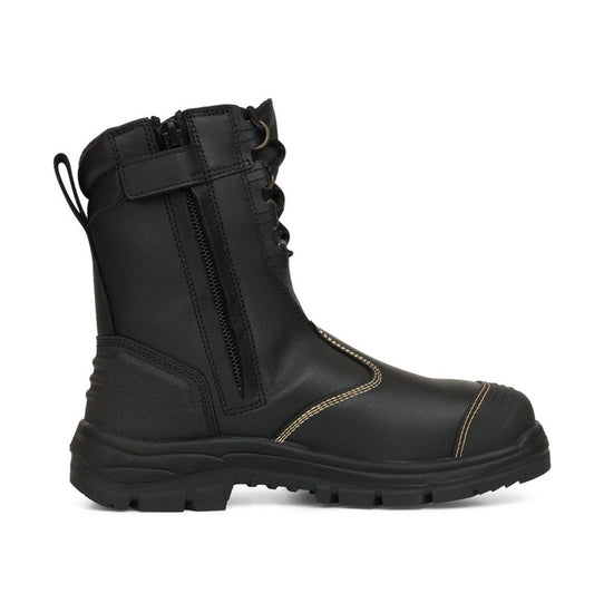 Oliver 55-380 Black 200Mm Hi Leg Zip Side Safety Boot