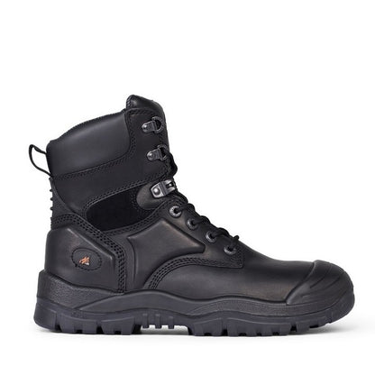 Mongrel DISCONTINUED 550020 Black High Leg Lace Up Boot with Scuff Cap