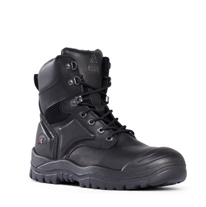 Mongrel DISCONTINUED 550020 Black High Leg Lace Up Boot with Scuff Cap