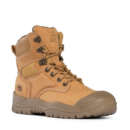 Mongrel DISCONTINUED 550050 Wheat High Leg Lace Up Boot with Scuff Cap