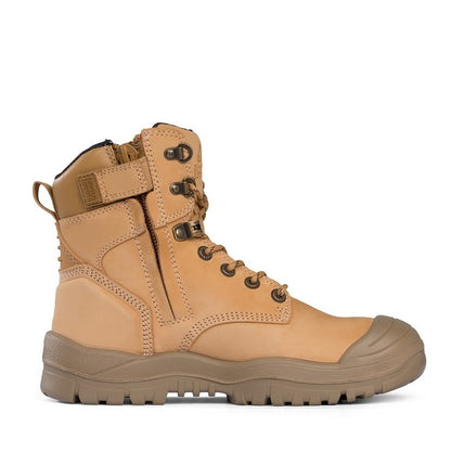 Mongrel 561050 Wheat High Leg ZipSider Safety Boot With Scuff Cap