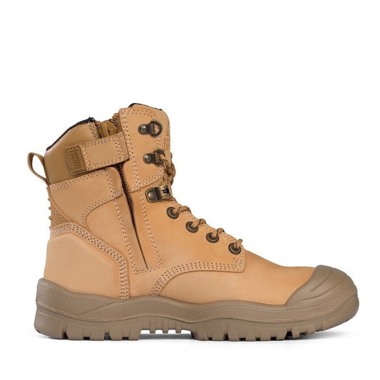 Mongrel 561050 Wheat High Leg ZipSider Safety Boot With Scuff Cap