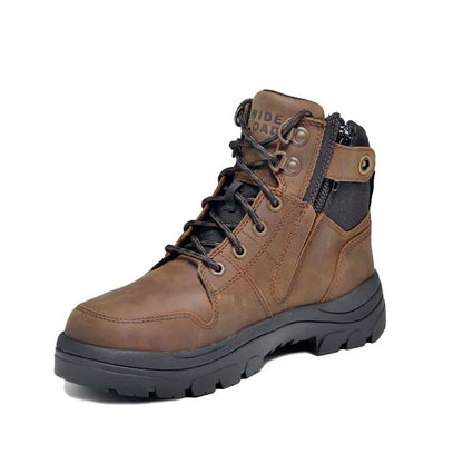 Wide Load 590CZN 6 Inch Soft Toe Zip/ Lace Up Non Safety Boot