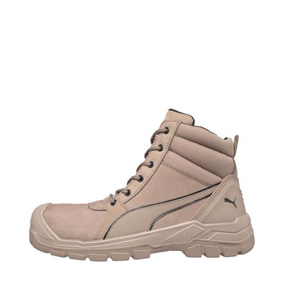 Stone Coloured Puma 630777 Tornado Stone Unisex Composite Safety Boot With Bump Cap